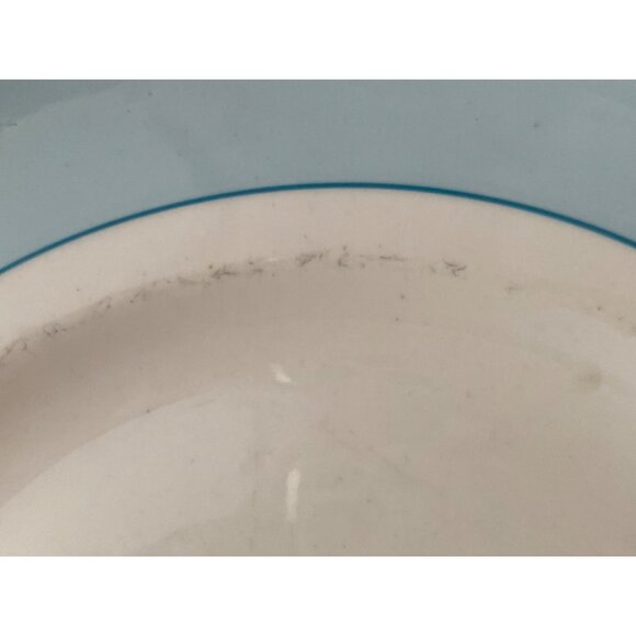 Crown Staffordshire Salad Plate Gray Blossoms Blue Replacement Vintage - Picture 3 of 8